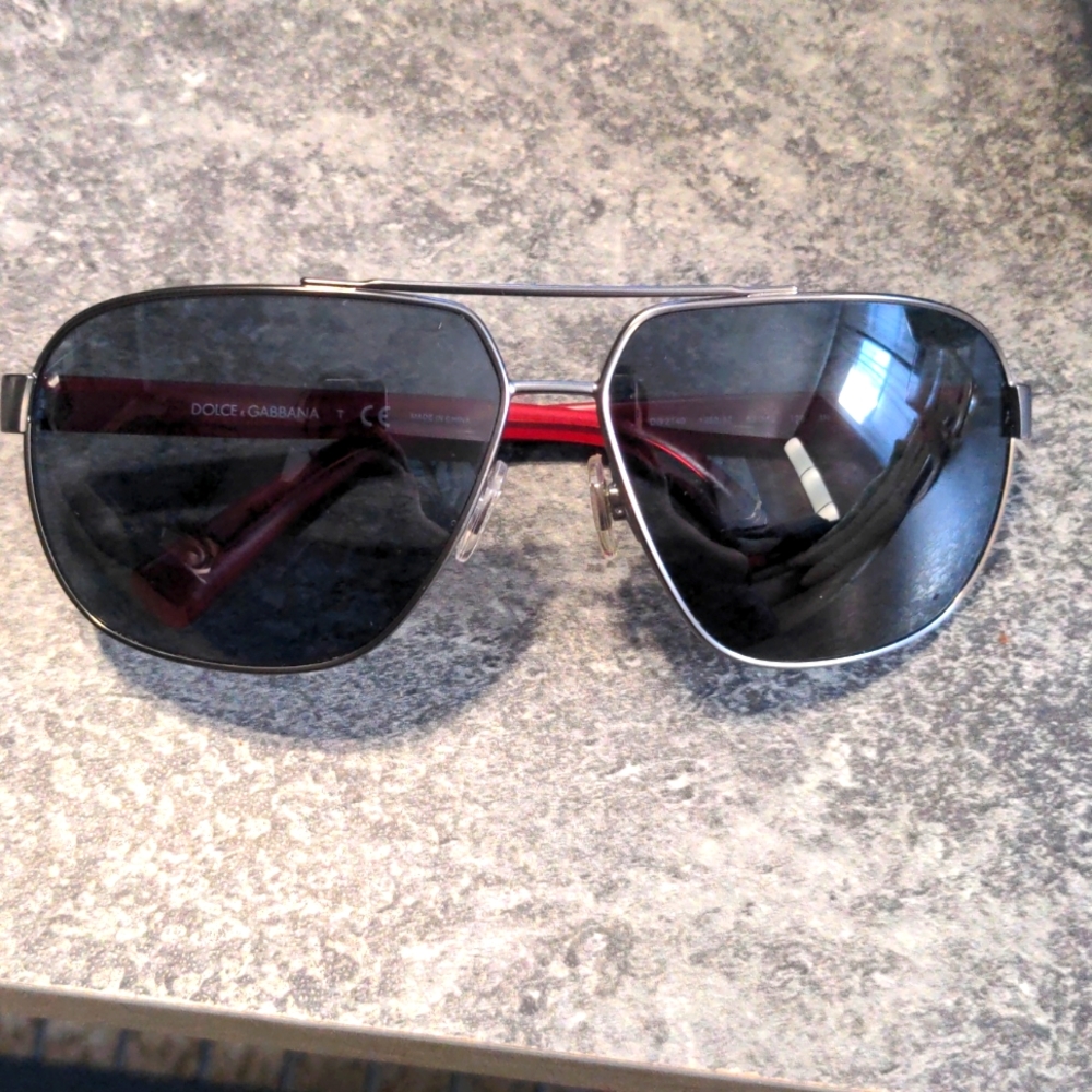 Dolce & Gabbana Women's Aviator Sunglasses in Matte Grey